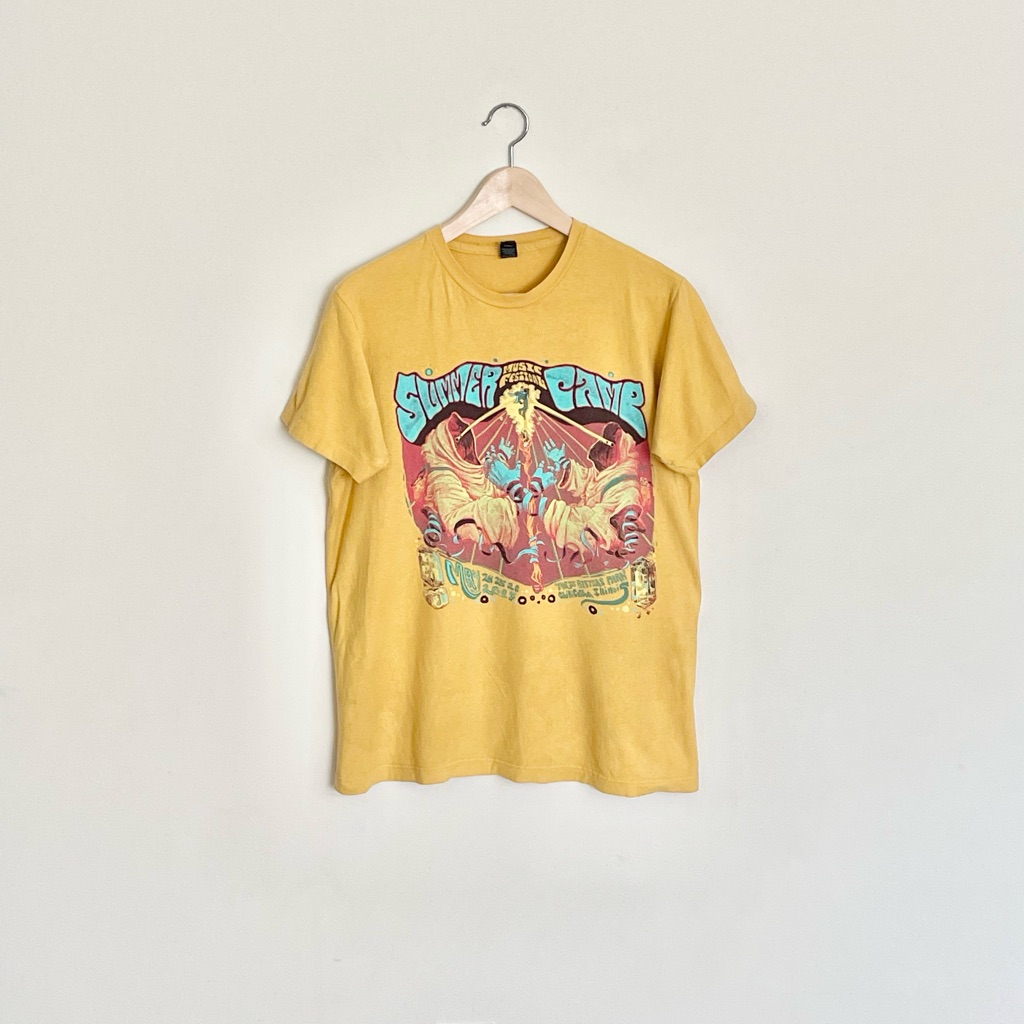 Summer Camp Music Festival 2019 Chillicothe, Il Official Yellow T Shirt Adult M